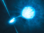 Das Schwarze Loch im Zentrum der Röntgenquelle NGC 300 X-1 (künstlerische Darstellung).